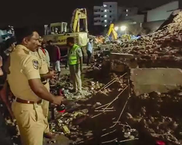 police at the incident site